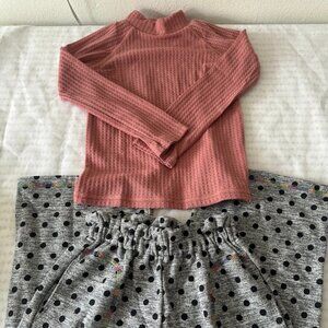 LOVEUM KIDS SET PANTS SIZE 6/7 SHIRT SIZE 8/9